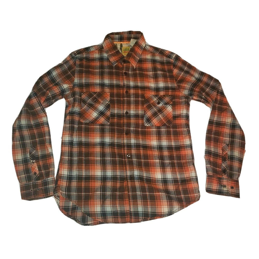 Paul Frank Men's Flannel Shirt Multicolor Plaid Size Small‎